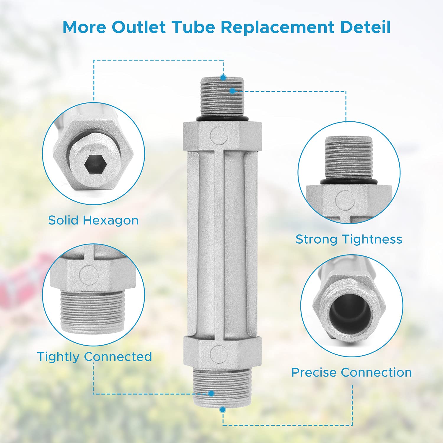 ATESMO outlet tube replacement 201497GS designed for Briggs and Stratton pumps with easy install