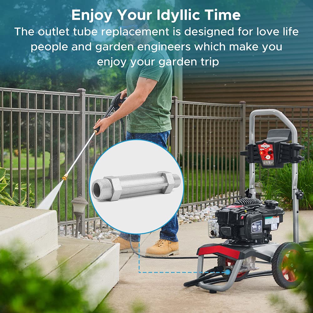 ATESMO universal fit image emphasizing compatibility with Briggs Stratton and Troy-Bilt pumps