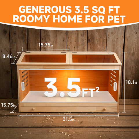 ATHCOHT natural pine wood construction highlights safe materials for chicks.