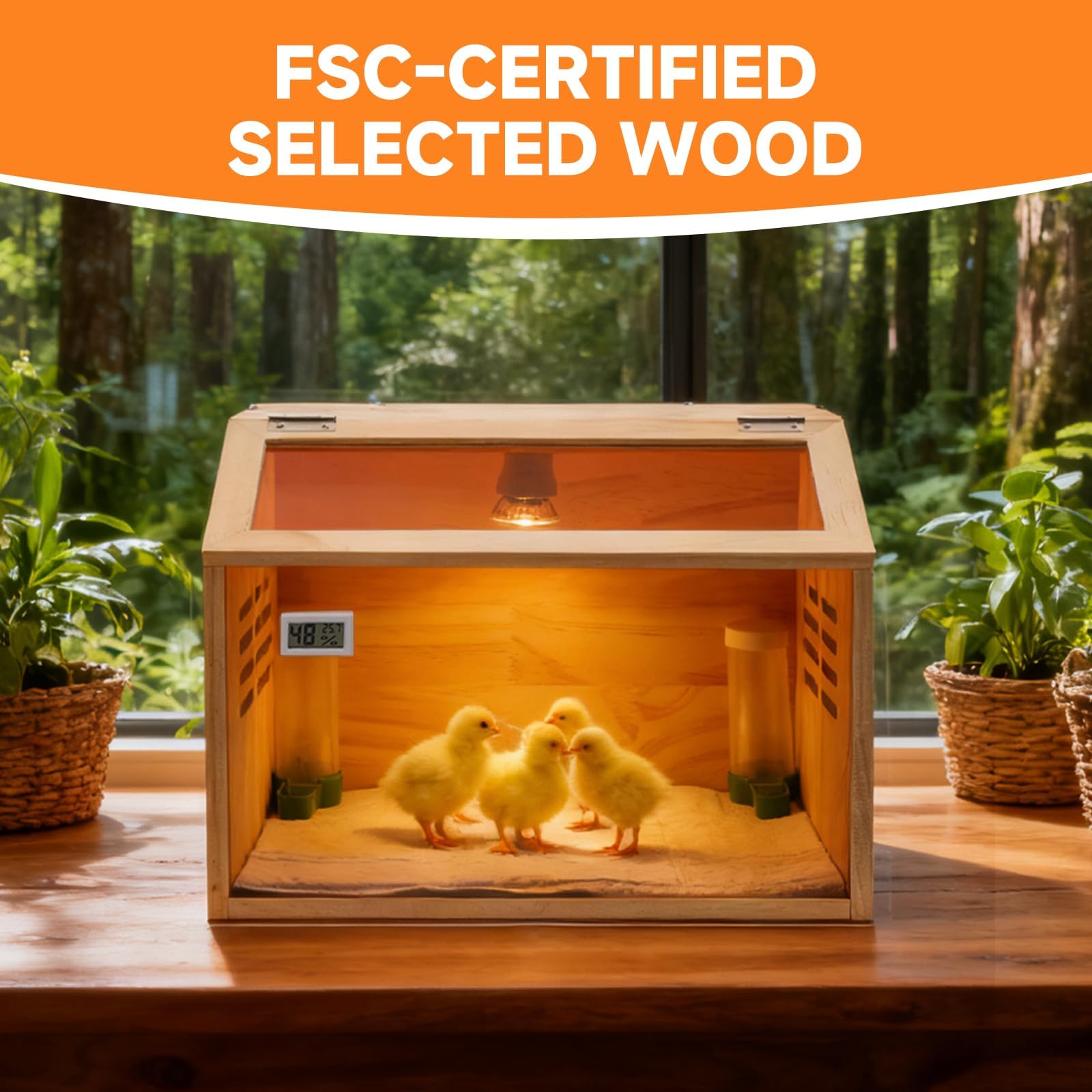ATHCOHT Front-opening design facilitates feeding and observation with ease.