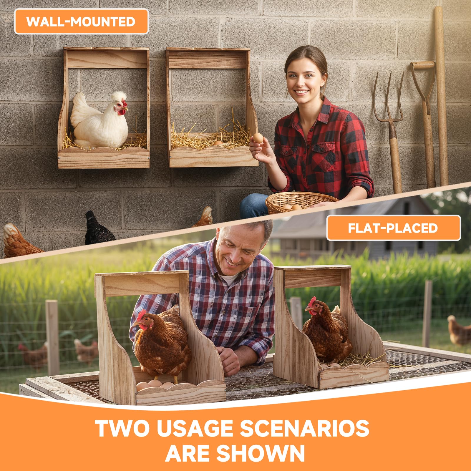 ATHCOHT easy-assemble nesting box saves time with a clear instruction manual.