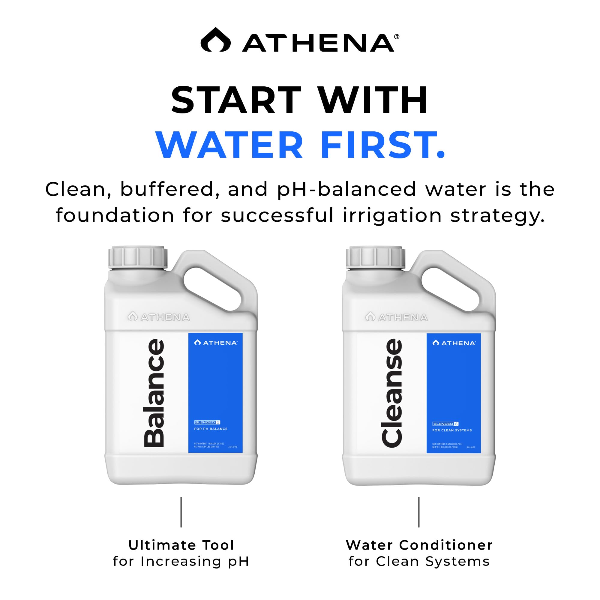 Athena Blended Balance sediment-free solution ideal for Dosatron systems.