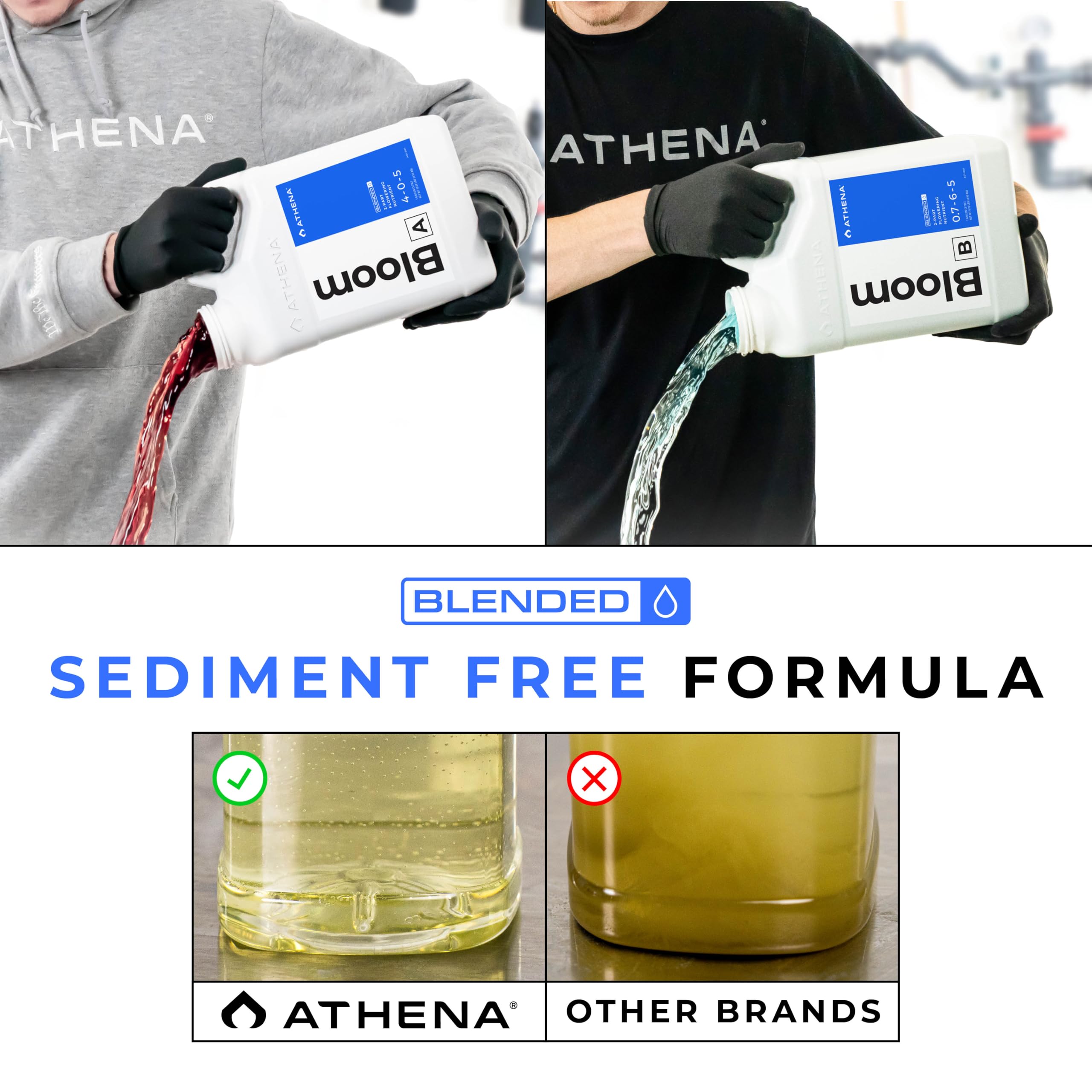 Athena Blended Bloom A&amp;B offers adjustable dosing across bloom stages.