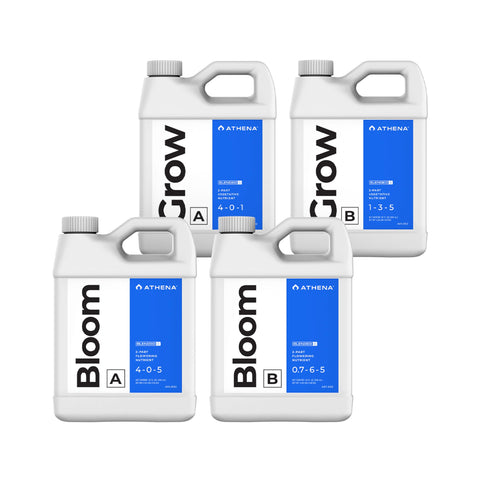 Athena Blended Grow & Bloom A&B kit for vegetative stage supports strong roots.