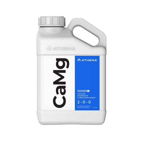 Athena CaMg bottle pouring cal-mag for balanced plant growth