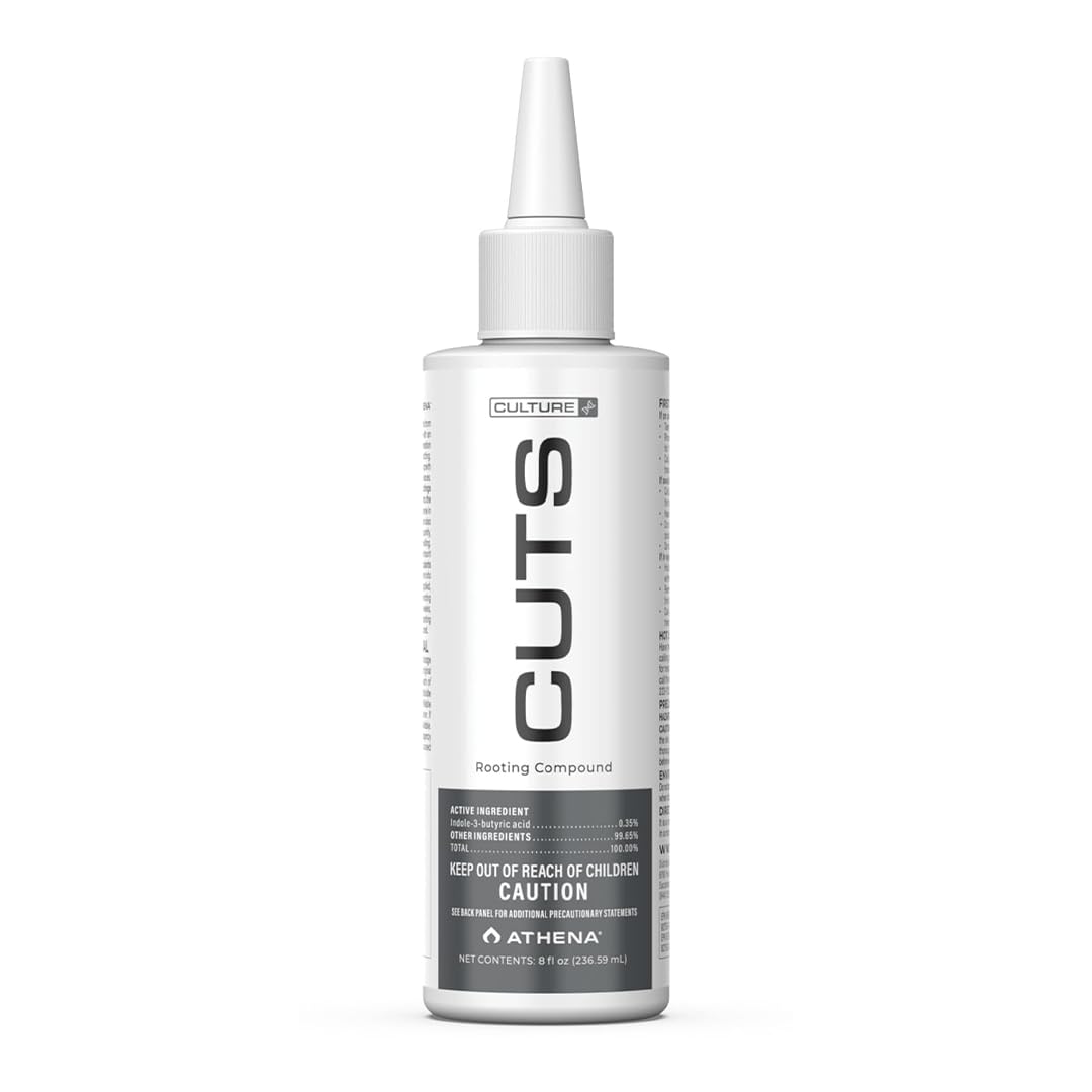 Athena Cuts rooting hormone gel bottle front for easy propagation