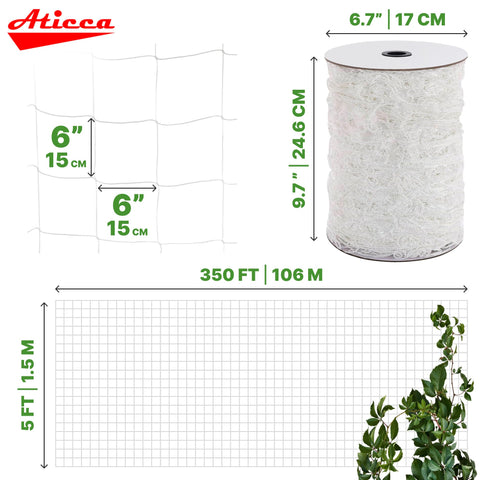 Aticca Trellis Netting being wrapped around a frame for easy installation