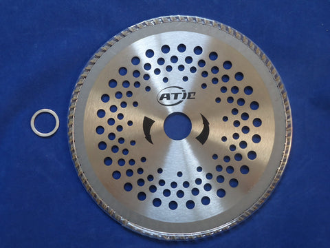 ATIE 8-inch 80T blades two-pack for ready replacement during yard work.