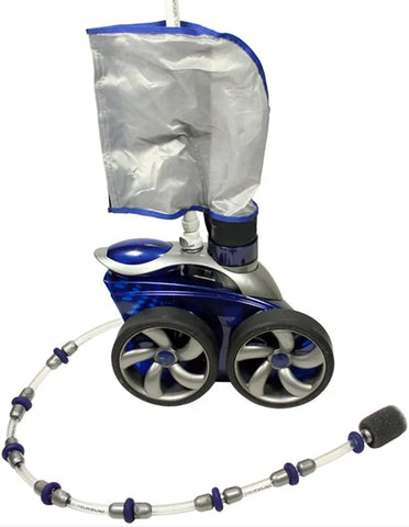 Five-liter capacity handles leaves, sand, and silt efficiently.