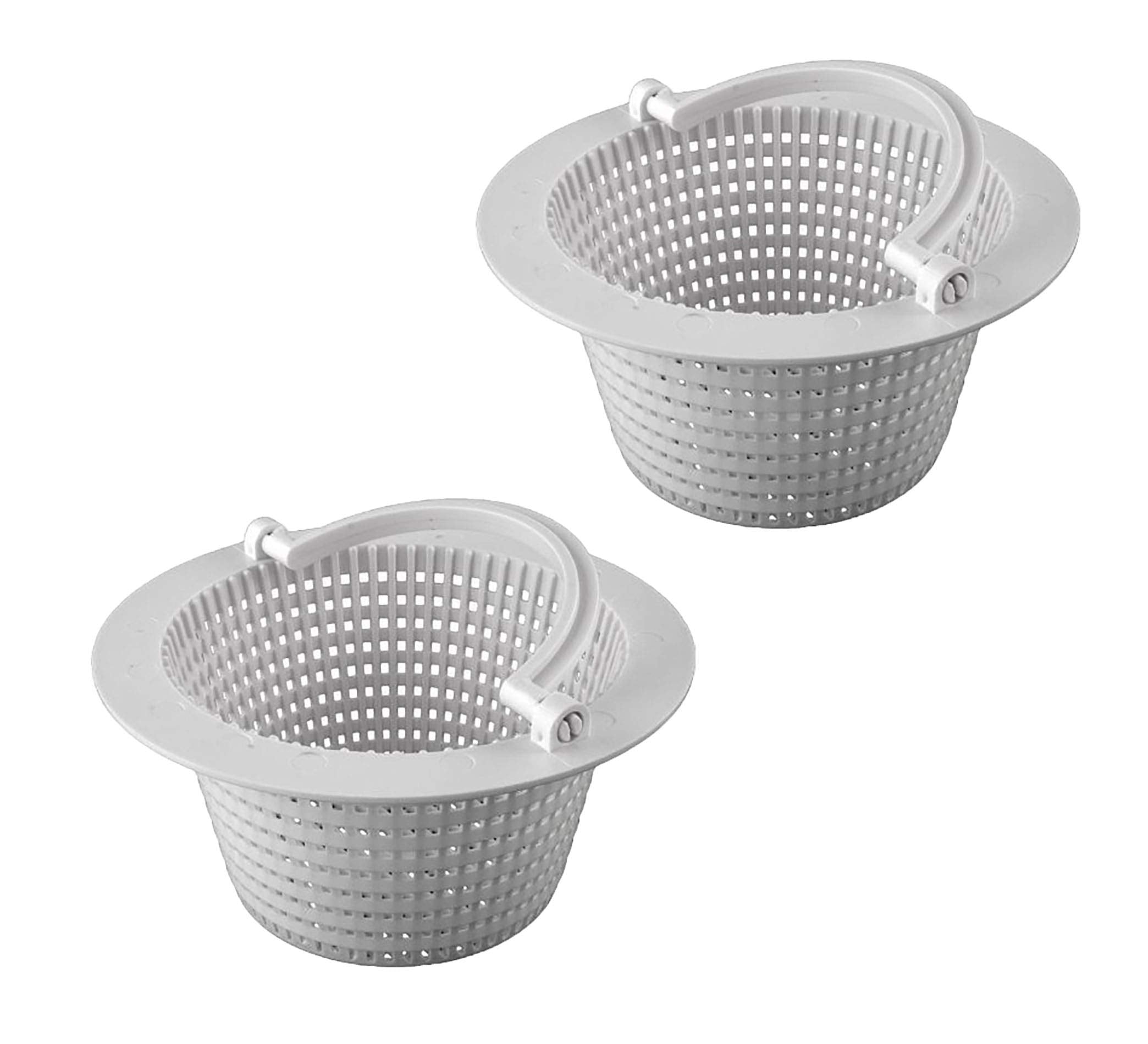 ATIE above-ground skimmer basket with handle ready for quick debris removal
