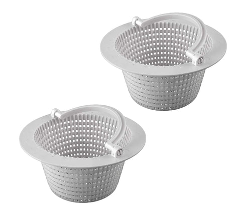 ATIE above-ground skimmer basket with handle ready for quick debris removal