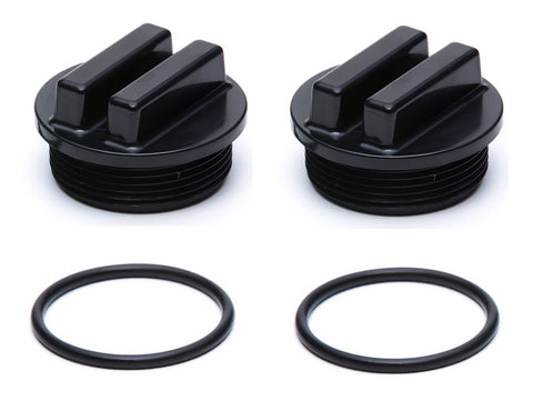 ATIE black 1-1/2 inch drain plug with O-ring for secure winterizing.