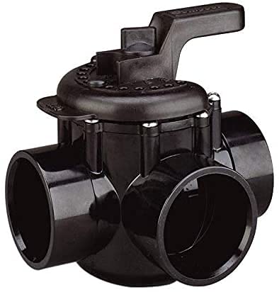 ATIE black diverter knob complements pool equipment with a durable, non-slip grip