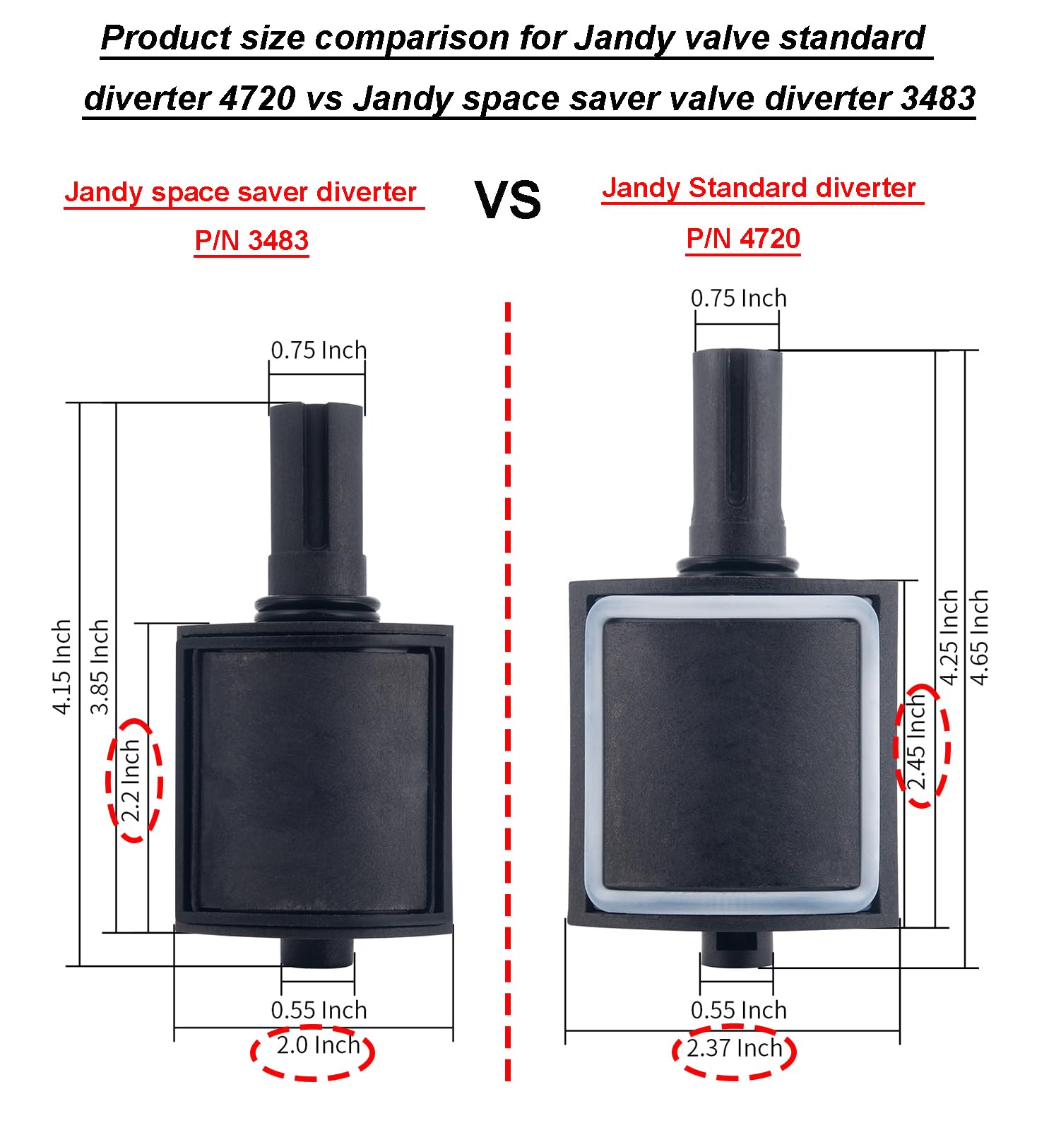 ATIE diverter knobs 4720 for confident grip during installation