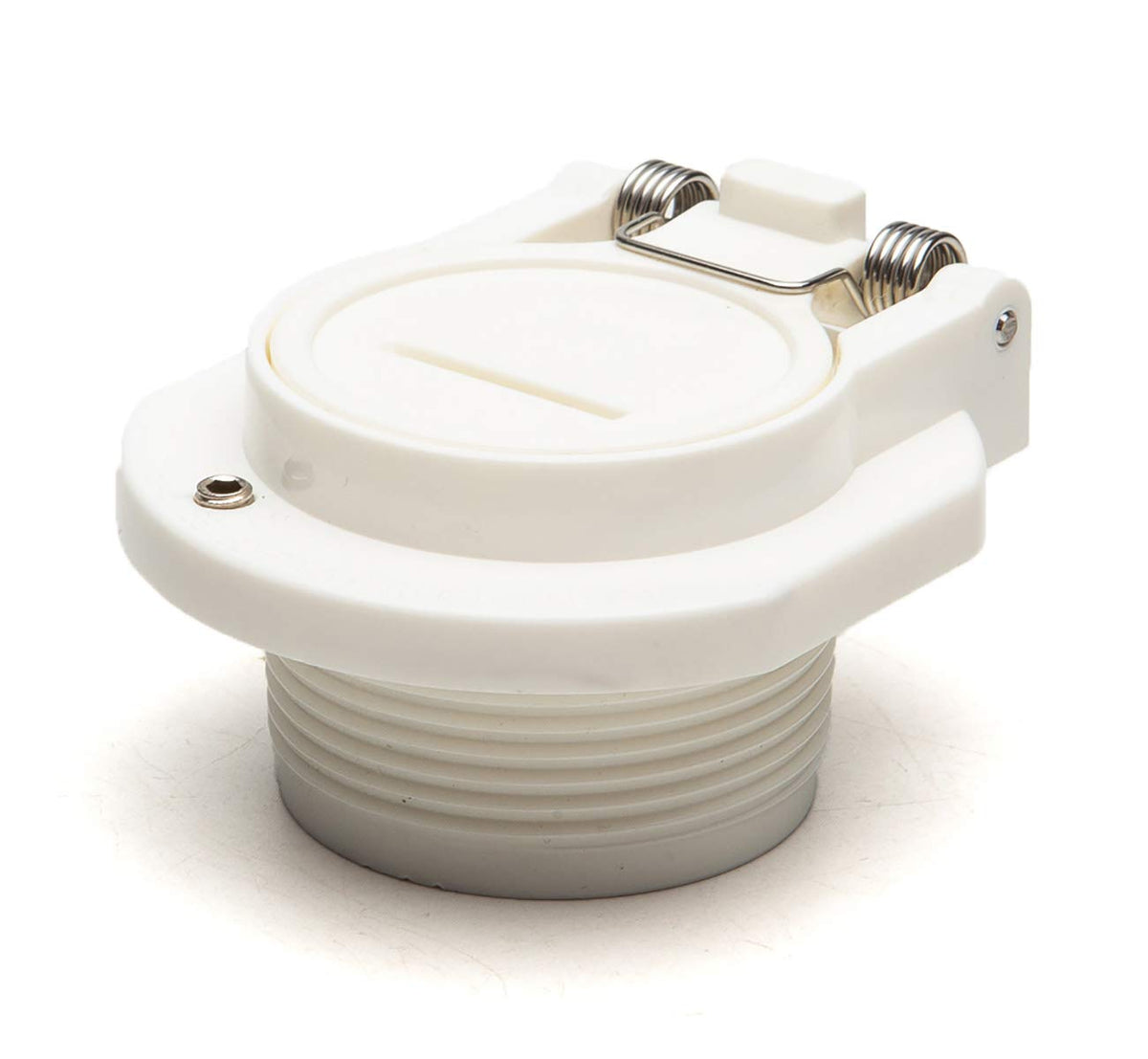 ATIE free-rotation vacuum wall fitting shows secure hose connection for suction cleaners.