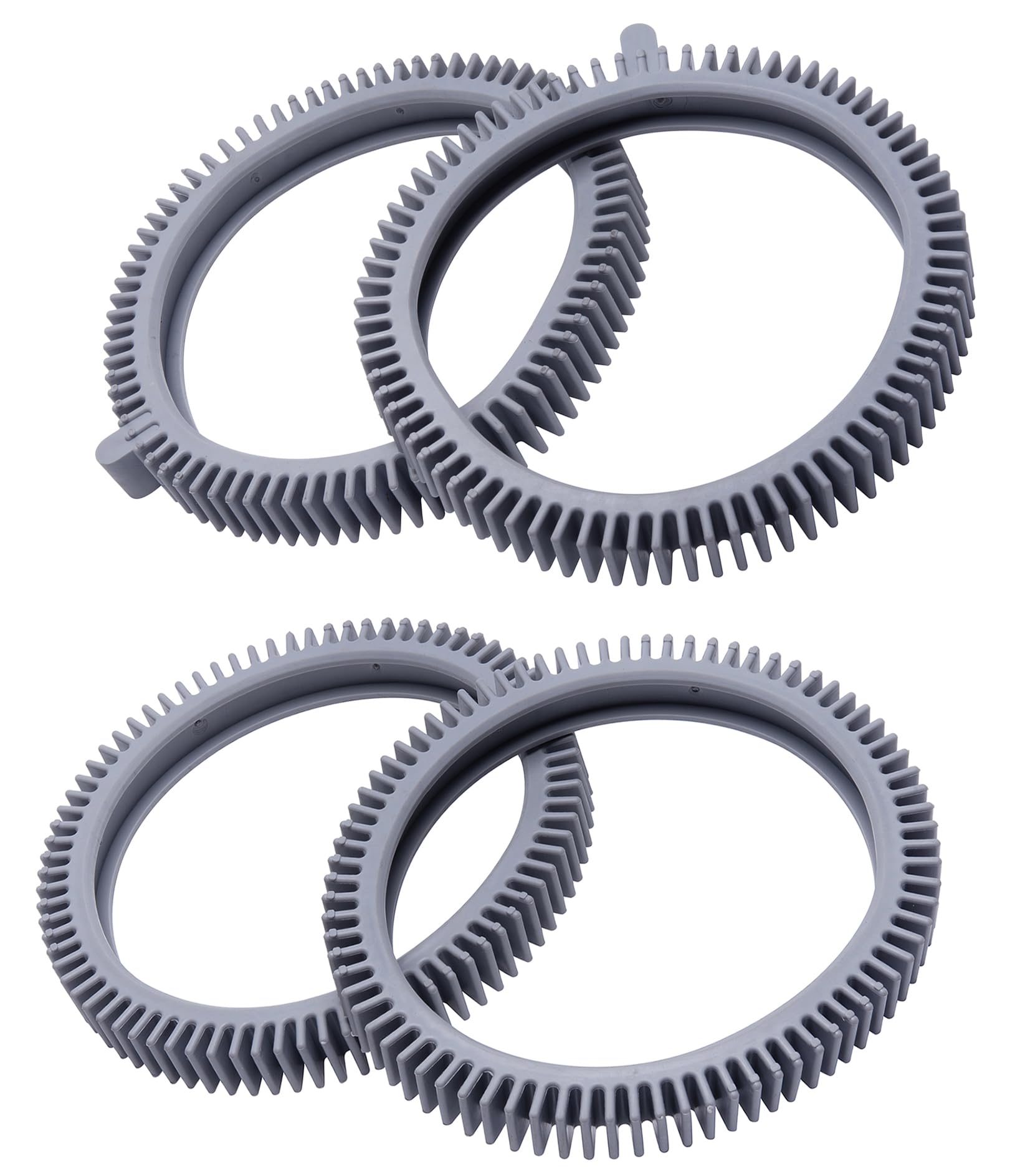 ATIE front tire PVXS11PK2-207 mounted on a Hayward Phoenix 4X cleaner improves traction.