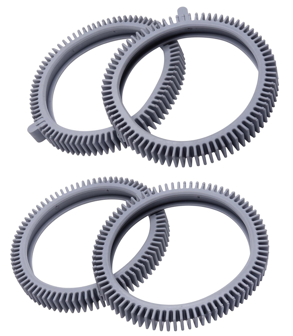 ATIE front tire PVXS11PK2-207 mounted on a Hayward Phoenix 4X cleaner improves traction.