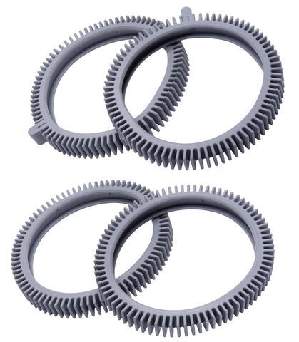 ATIE front tire PVXS11PK2-207 mounted on a Hayward Phoenix 4X cleaner improves traction.