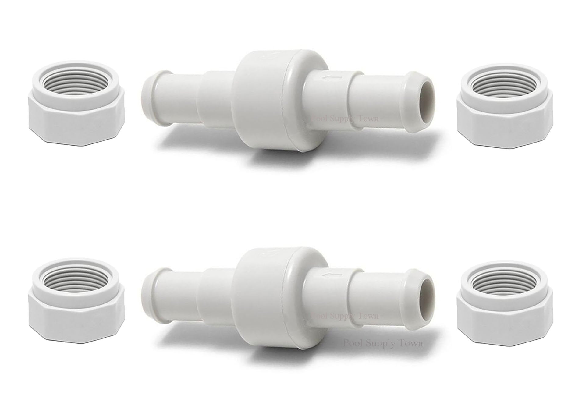 ATIE hose swivel D20 close-up for secure two-hose connections on Polaris.