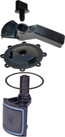 ATIE package contents display two diverter valves and replacement parts