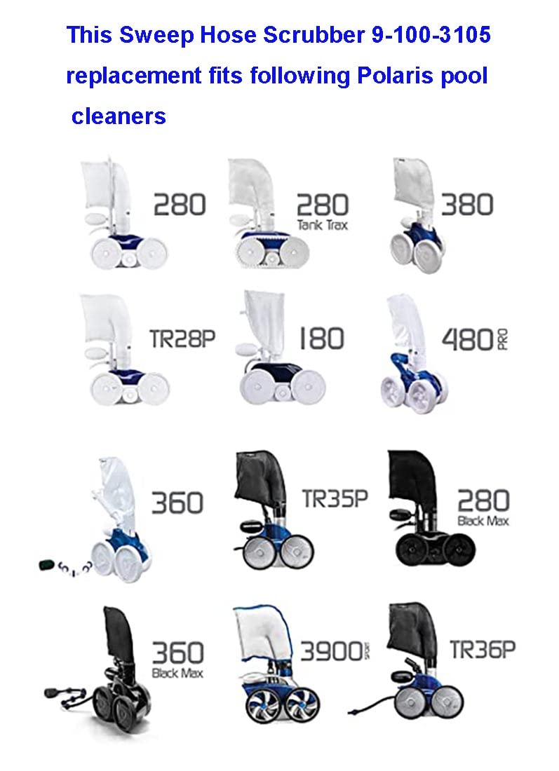 ATIE Polaris 9-100-3105 replacement scrubber for durable cleaning.