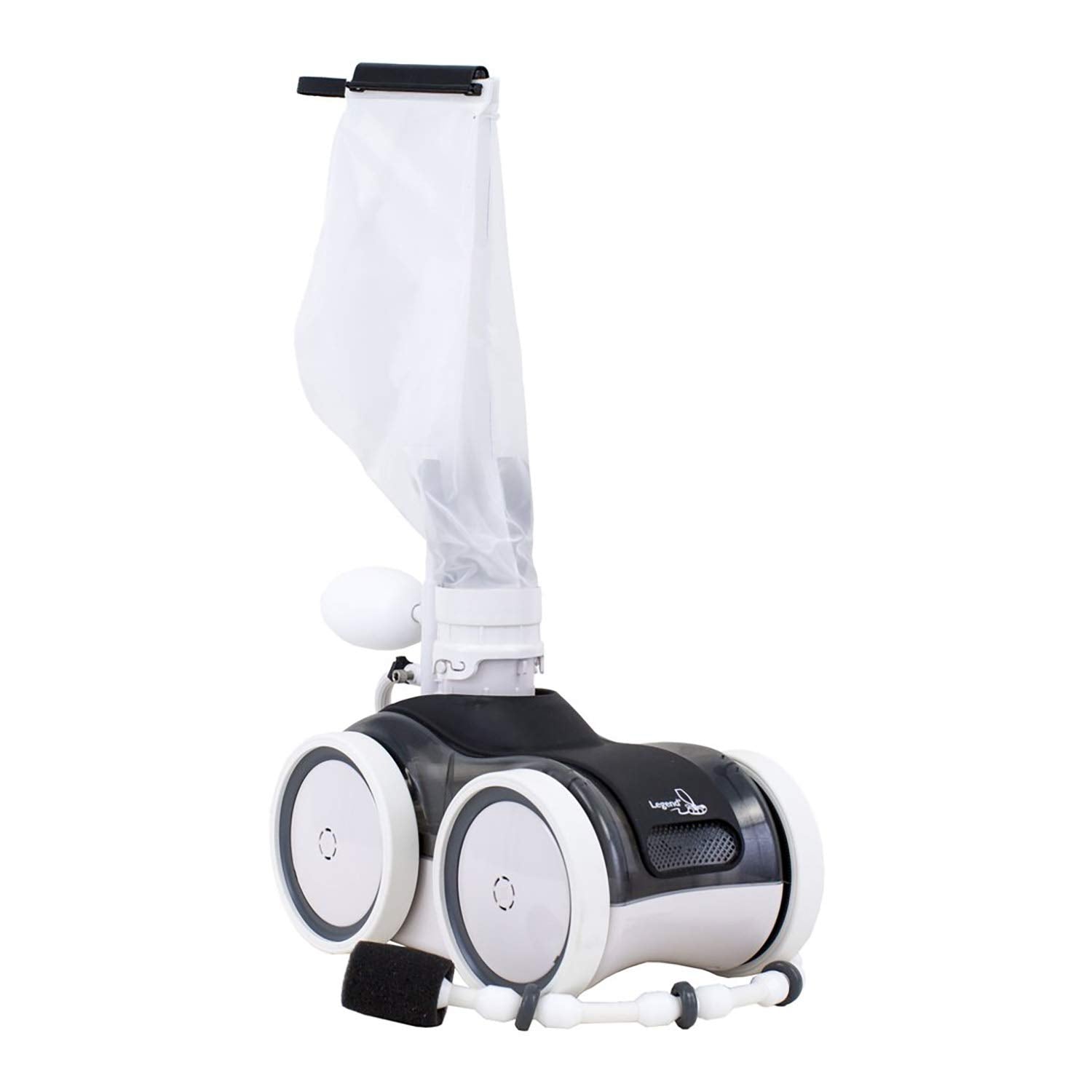 ATIE pool cleaner assembly shows cross-model compatibility with Polaris and Legend cleaners.