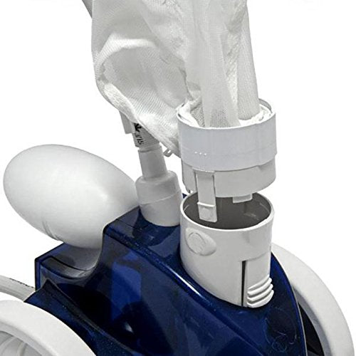 ATIE pool cleaner bag clip attachment near Polaris connection for quick swap.