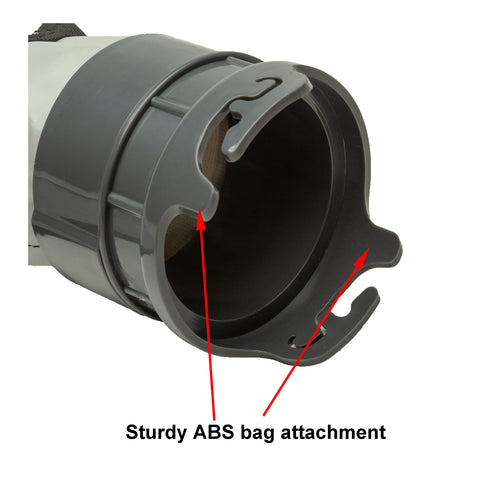 ATIE bag gray finish blends with pool aesthetics and equipment.
