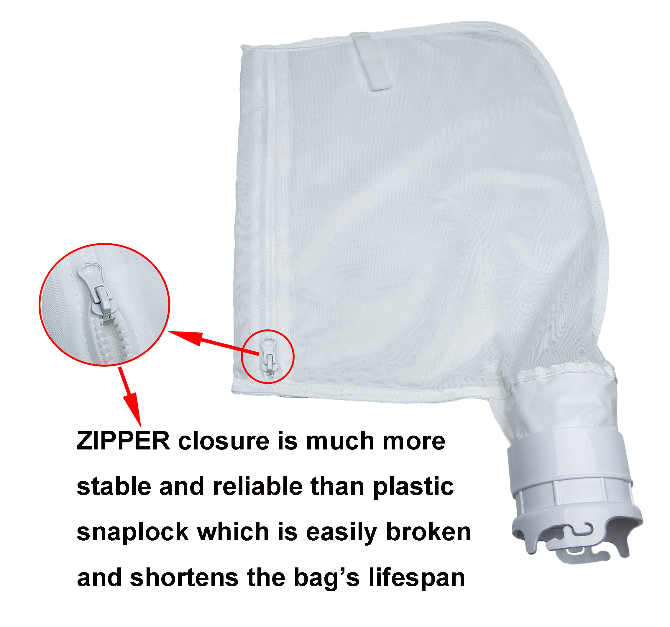 ATIE bag zipper closure resists snagging and extends life.