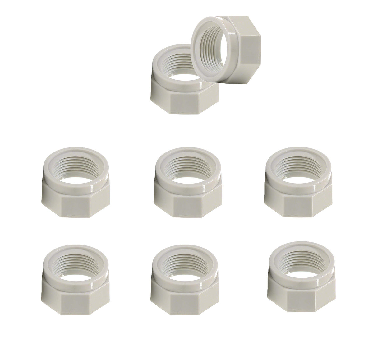 ATIE pool cleaner feed hose nut D15 six-pack securely fits Polaris models