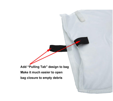 ATIE bag catches sand and fine debris effectively in mesh pocket