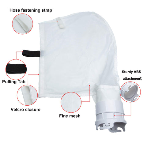 ATIE bag pulling tab for easy opening and debris disposal