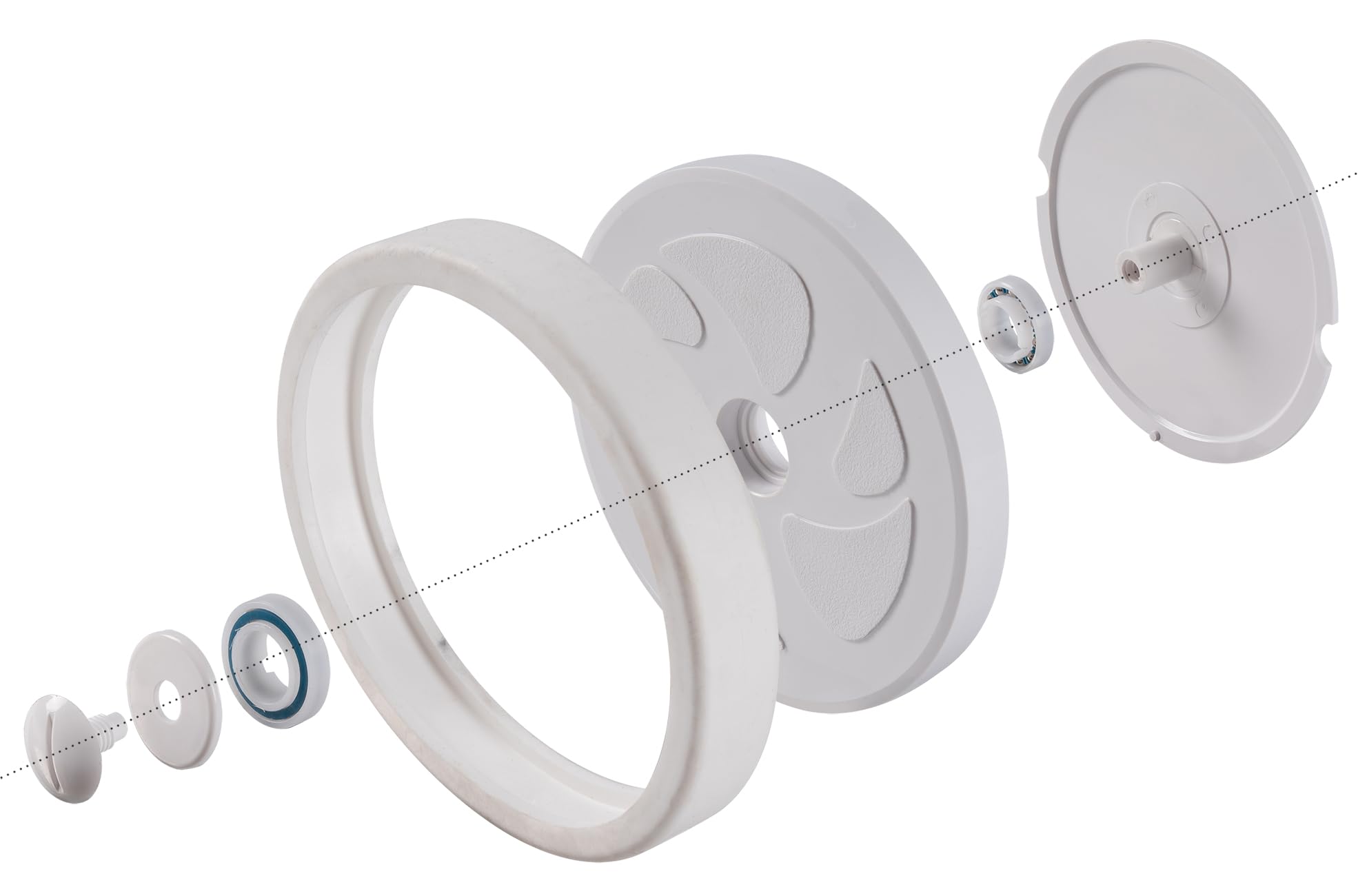 ATIE large wheel C6 assembly with tire C10 improves traction for Polaris 280 pool cleaner
