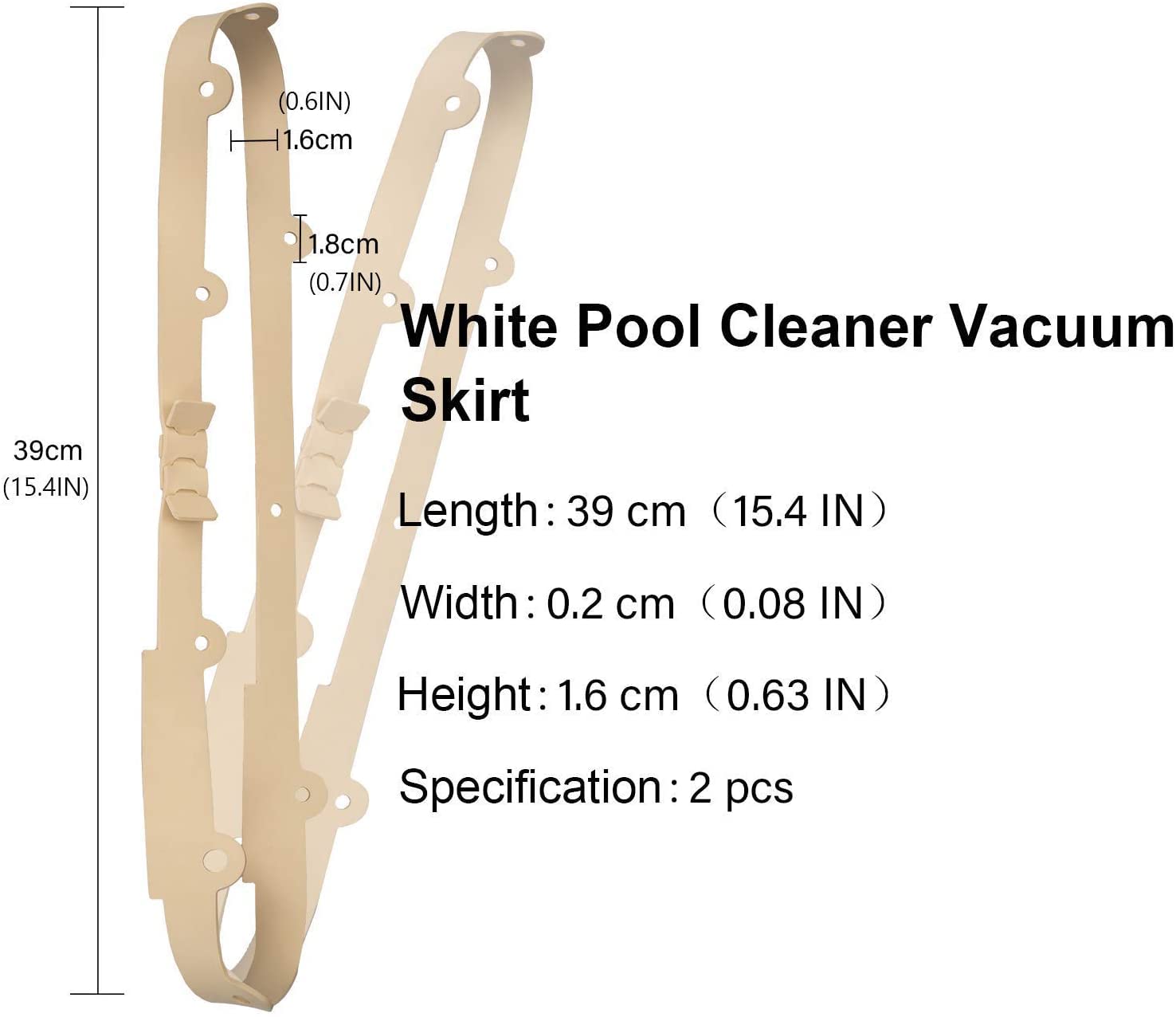 ATIE pool cleaner skirt uses oxidation-resistant material for longevity.