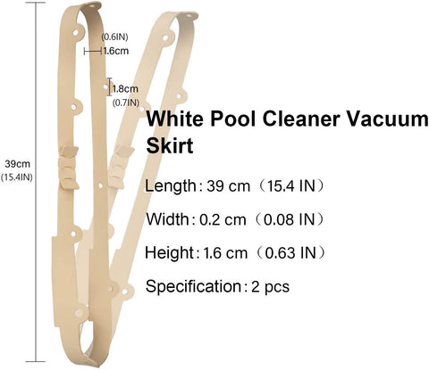 ATIE pool cleaner skirt uses oxidation-resistant material for longevity.