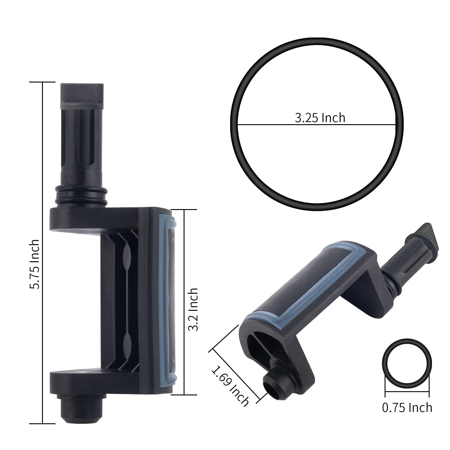 ATIE 192039Z shaft O-rings ensure durable, water-tight performance.