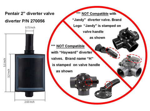 ATIE pool diverter valve assembly 270056 dual units for quick replacement.