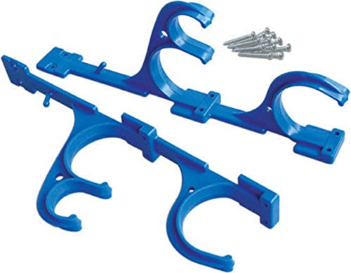 ATIE pool pole hanger demonstrates rust resistance for pool gear storage