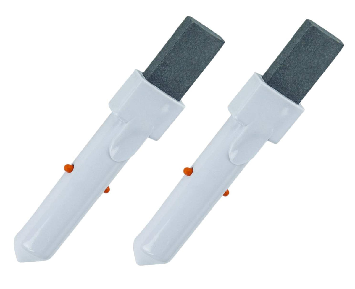 ATIE pool pumice stone with EZ-clip handle for easy rust and stain removal.