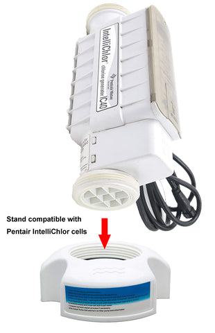 ATIE pool salt cell cleaning stand assembled with two O-rings ready for setup and use