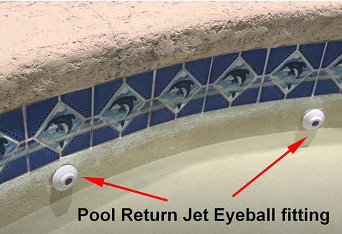 ATIE pool spa return jet pack of 2 for multiple returns