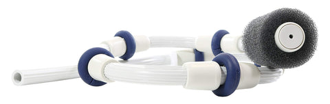 ATIE Polaris 380 sweep hose kit handles corners and steps.