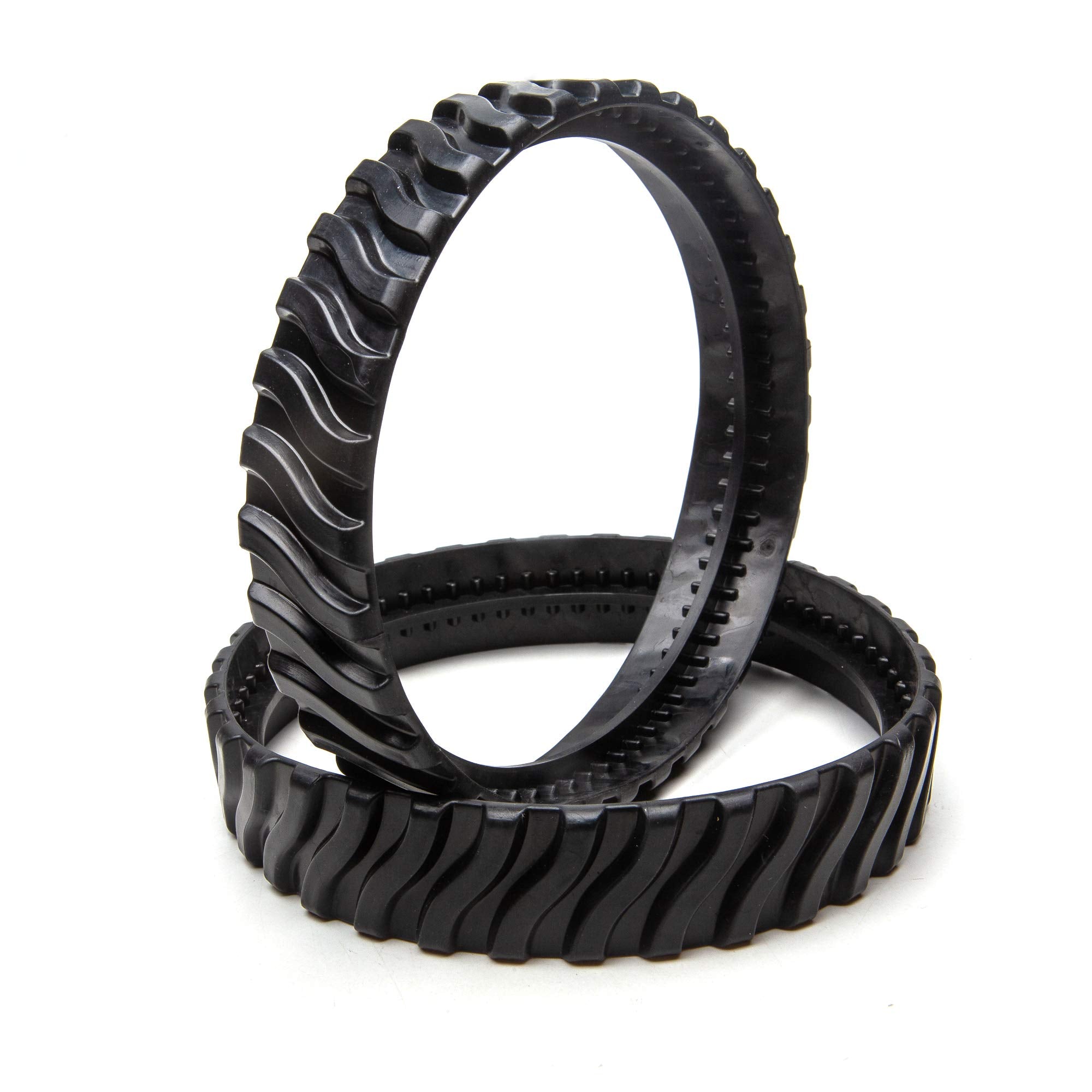 ATIE tire track front view shows premium rubber for long-lasting pool cleaning