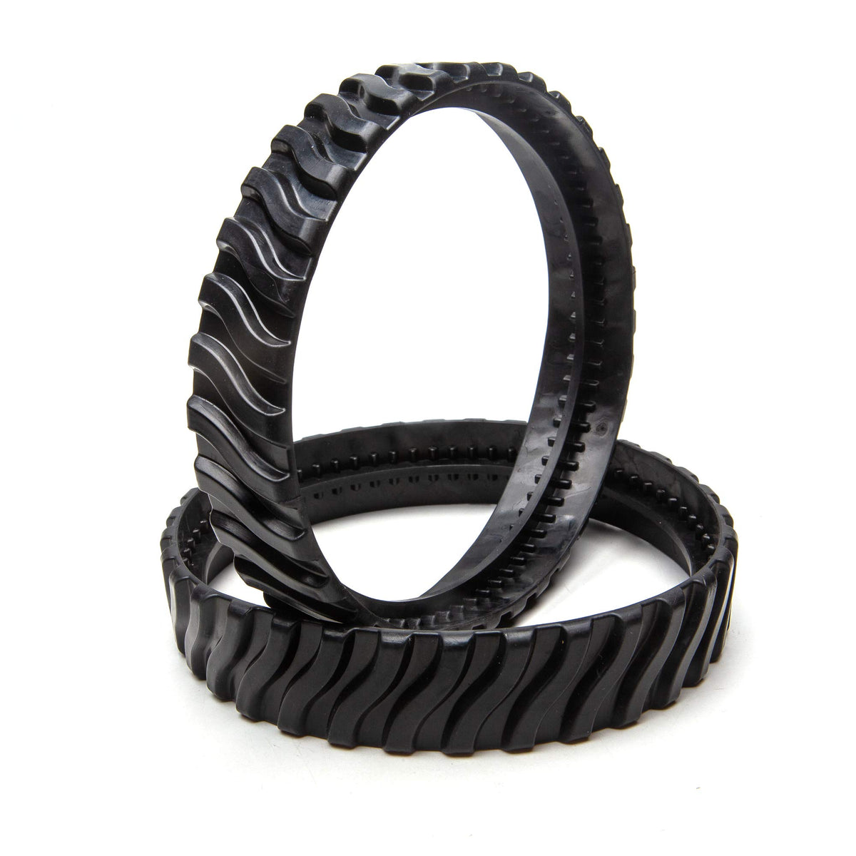 ATIE tire track front view shows premium rubber for long-lasting pool cleaning