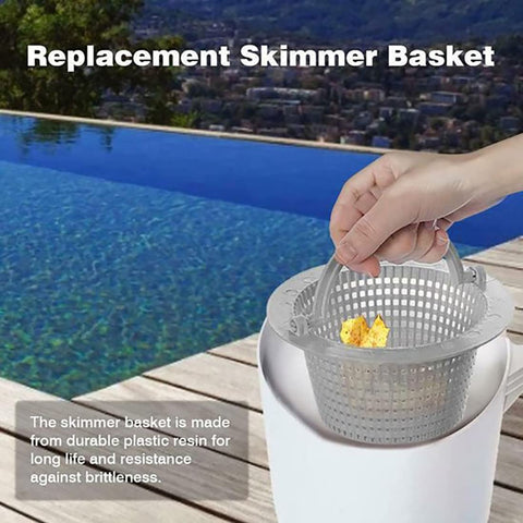 ATIE two-pack skimmer baskets ready for replacement