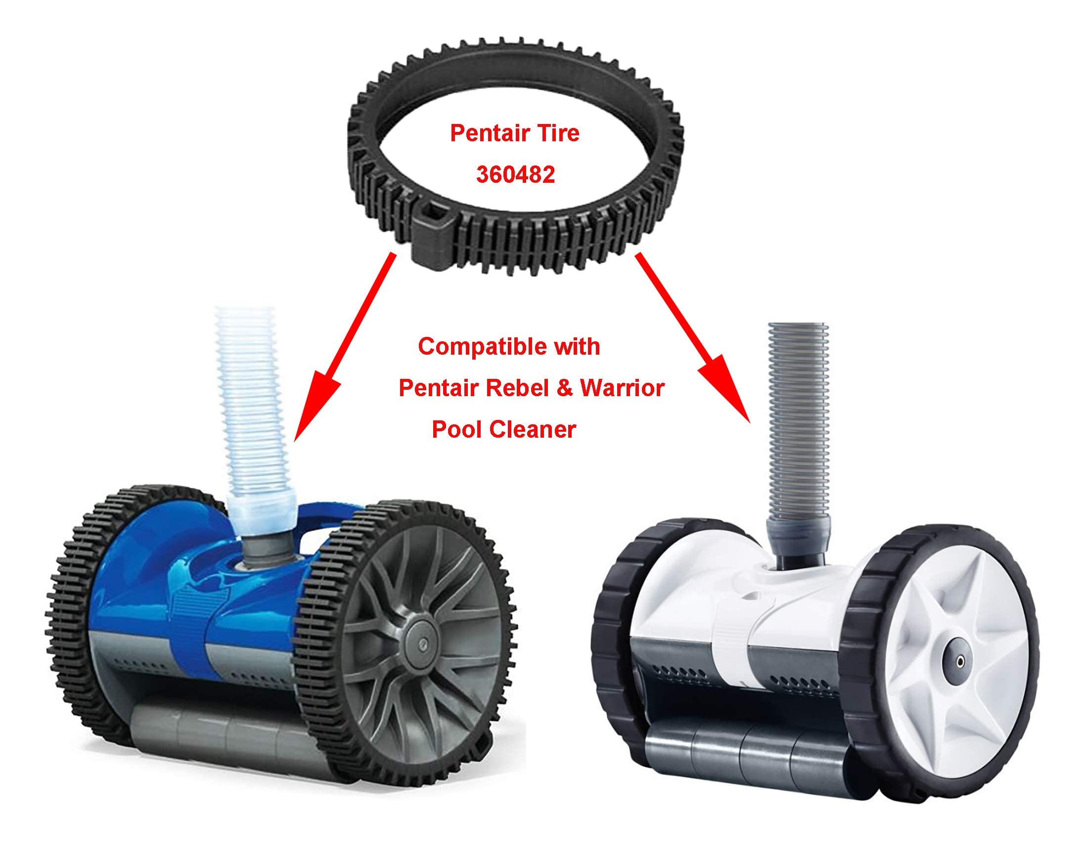 ATIE two-pack tire kit for Rebel/Warrior V2 replacements