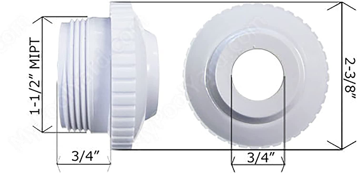 ATIE white color jet fittings packaging shows ready-to-install two-pack.