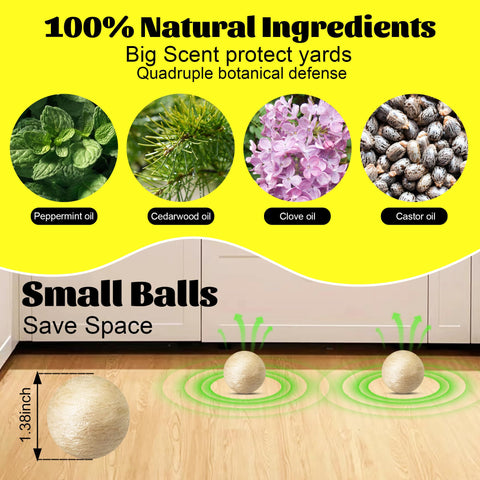 Atindirey long-lasting-scent balls release peppermint gradually for weeks of protection