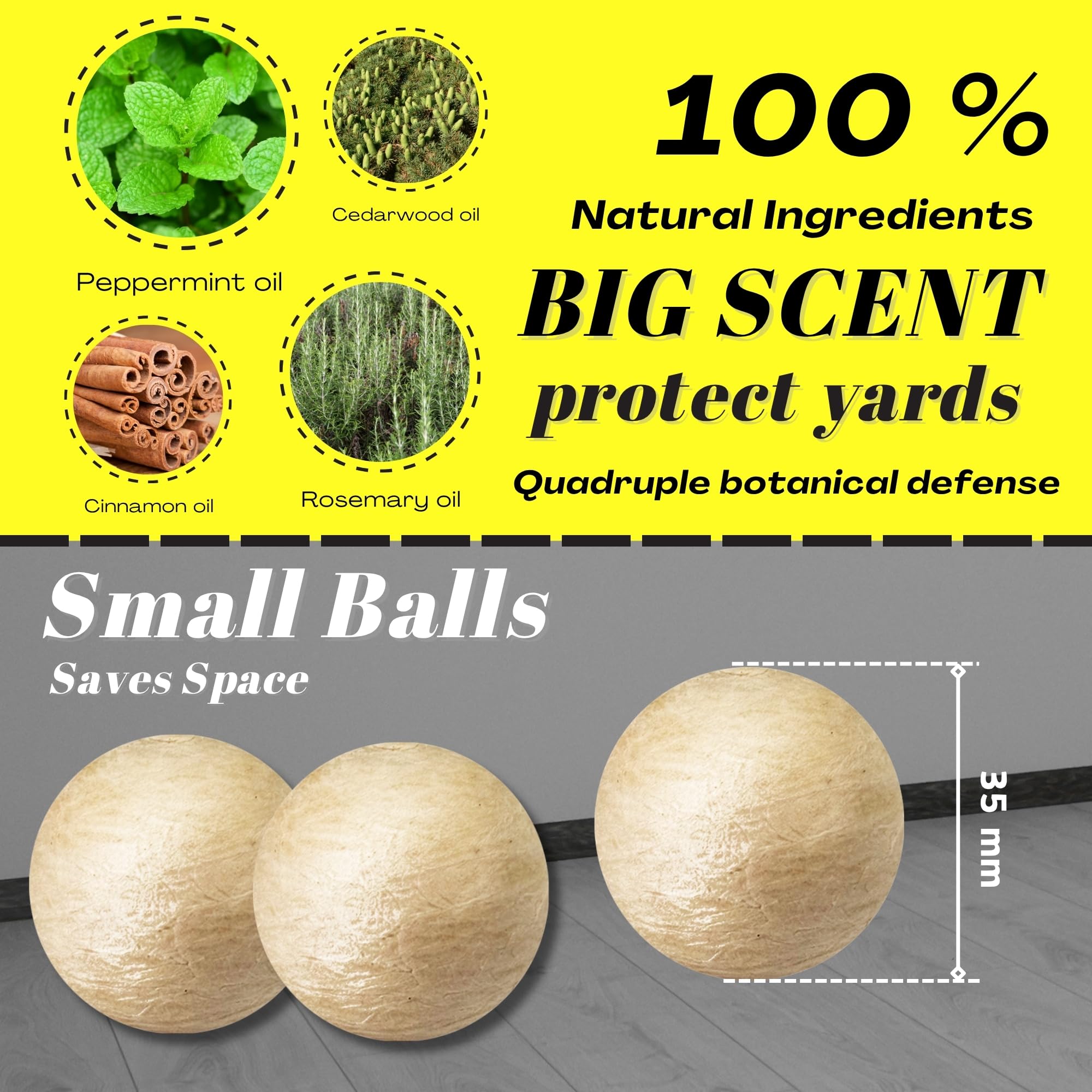 Atindirey peppermint ball near nursery crib areas offering fragrance-free protection