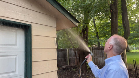 Atlantic compact storage-friendly hose designed for tidy garden tool corners.